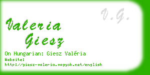valeria giesz business card